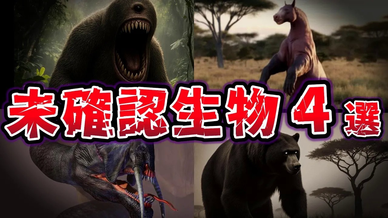【ゆっくり解説】絶滅した古代生物!? 学者も驚愕 正体と謎に満ちた 未確認生物UMA４選
