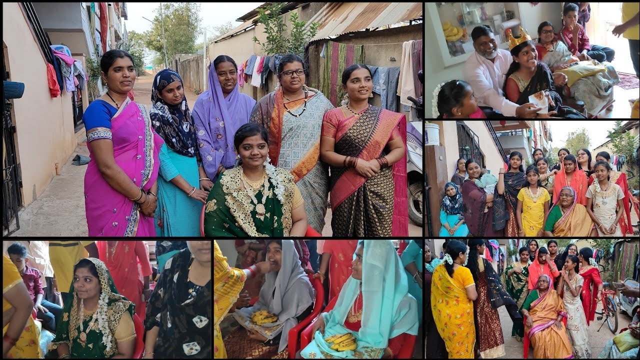 ಐದು ಅತ್ತೆಯರು ಕೂಡಿ  ಒಬ್ಬಳೇ ಇರೋ ಸೊಸೆಗೆ ಸೀರೆ ,ಹೂವು ಇಡಿಸುವ ಫಂಕ್ಷನ್ ಮಾಡಿದ್ವಿ!🥰 /arshiya nadaf/family vlog