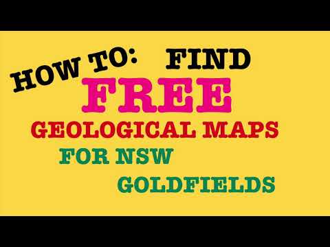 HOW TO:  Find FREE geological maps for NSW Goldfields