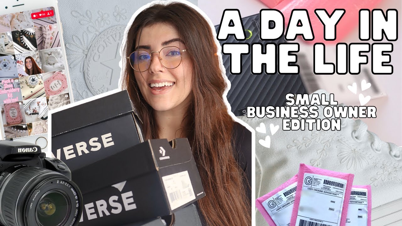 a day in the life of a small business owner ♥ hand embroidery artist ...