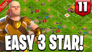 How to 3 Star 4-4-2 Formation Challenge - Haaland Challenge 11 (Clash of Clans)