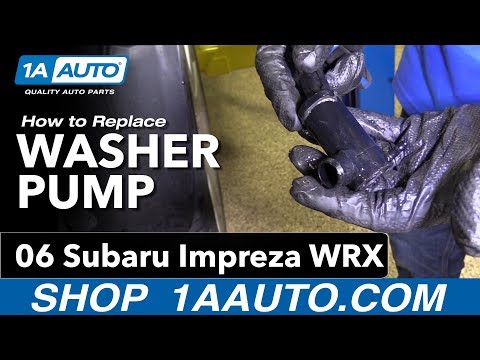 How to Replace Washer Pump 04-07 Subaru Impreza WRX