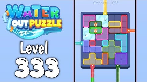 Water Out Puzzle Level 333 Walkthrough
