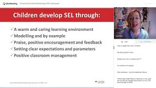 Webinar: "Social and emotional learning in the early years" by Carol Read