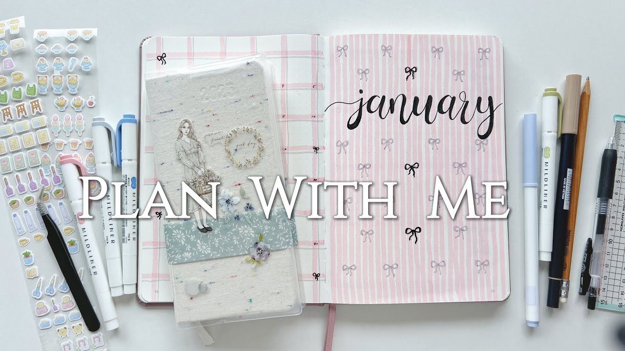 January Plan With Me Weekly Planner Setup How I Track My Time In My ...