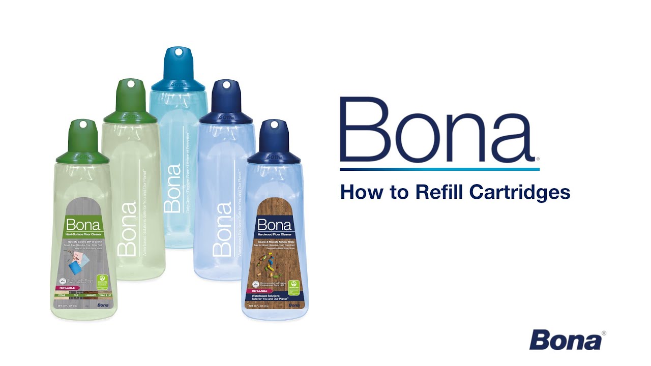 Refill Your Bona Spray Mop Cartridge, Bona Hardwood Floor Cleaner Refill Cartridge
