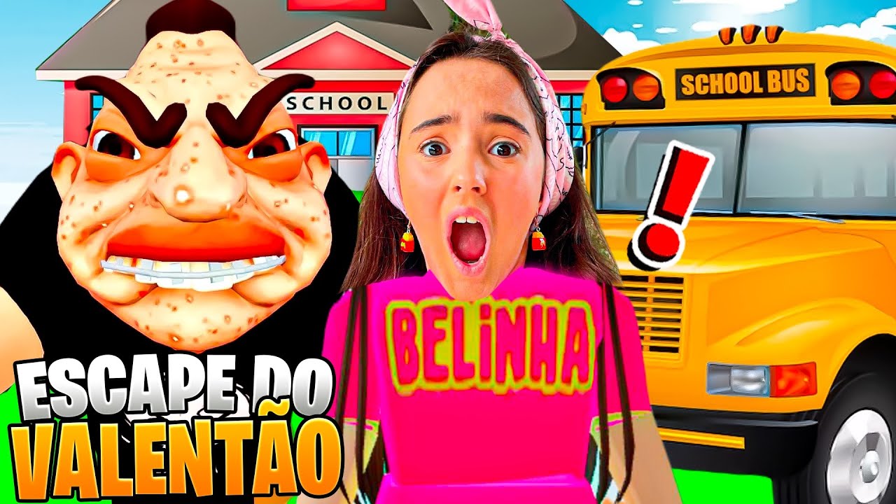 ESCAPE DO MENINO VALENTÃO NO PRIMEIRO DIA DE AULA DO ROBLOX - BELINHA GAMES
