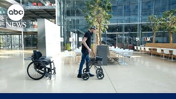 Paralyzed man walks again thanks to AI breakthrough l GMA