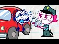 Pencilmate's CARPOOL Chaos! | Animated Cartoons Characters | Animated Short Films | Pencilmation