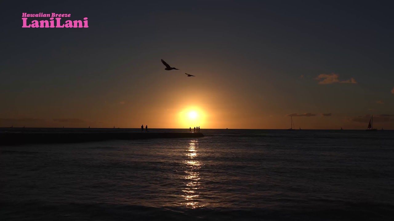 4k Hawaii 夕陽が水平線に沈むまで Youtube