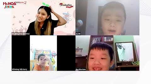 Con thỏa sức nghe nói tiếng Anh tại giờ học tăng tương tác cực vui của Ms Hoa Junior