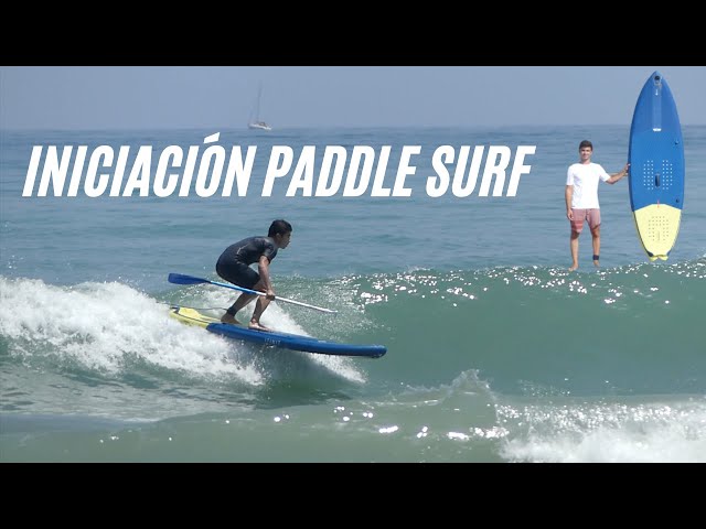 MI PRIMERA VEZ PRACTICANDO PADDLE SURF CON OLAS + TUTORIAL ITIWIT HINCHABLE  9´160L