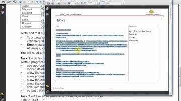 Task1 (pre-release) Pseudocode solution -PART1-IGCSE Computer Science0984/21 or 0478/212020