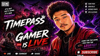 TimePass X Gamer Is Live and Mastering 5 Finger in 4.4 update Bgmi | Fun Gameplay