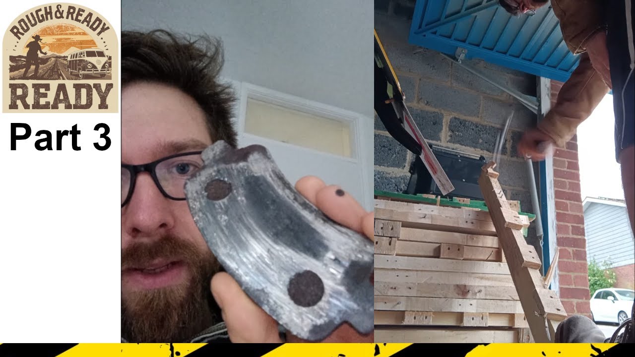 Van life build part 3. silicone, paint floor, planning, break pad fell off, delivery driver hit van!