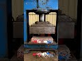 “Wax vs Pressure: What Happens When Candles Meet a Hydraulic Press?” #HydraulicPress #WaxVsPressure