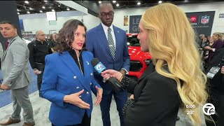 Whitmer says state's resolution is 'to win,' talks economic plan at auto show