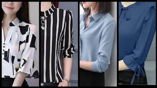 Office wear half quarter length sleeve blouse design ideas 2k20\\Gorgeous quarter sleeve blouse 2020