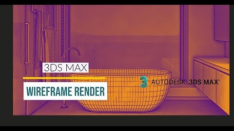 3DS MAX - Wireframe Render