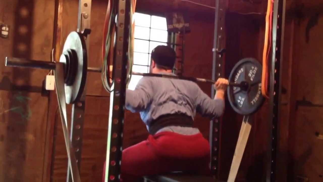 Box squat fail