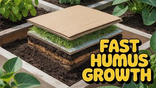 Don't Throw Away Cardboard: This Simple Layering Hack Builds Humus Shockingly Fast