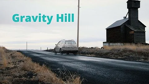 Gravity Hill outside Prosser, WA, where cars seemi...