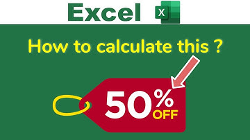 Calculate Discount Percentage in Excel