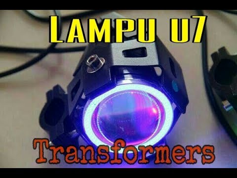 REVIEW CAHAYA..!!! | Lampu tembak u7 Transformers | lamp u7 transformer | u7 | Lampu u7 transformers. 