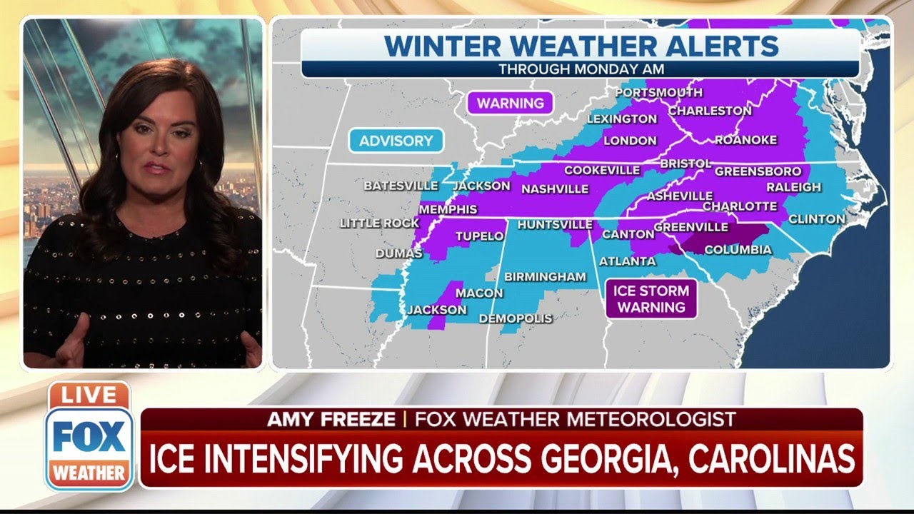 Widespread Power Outages Threatening Southeast From Winter Storm - YouTube