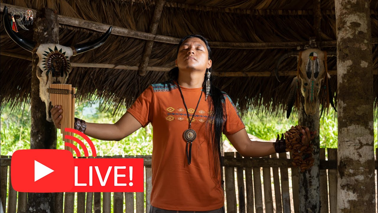 Live Flute Music from The Traditional Amazonian House YouTube