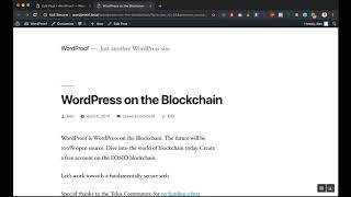 WordProof: WordPress on the Blockchain