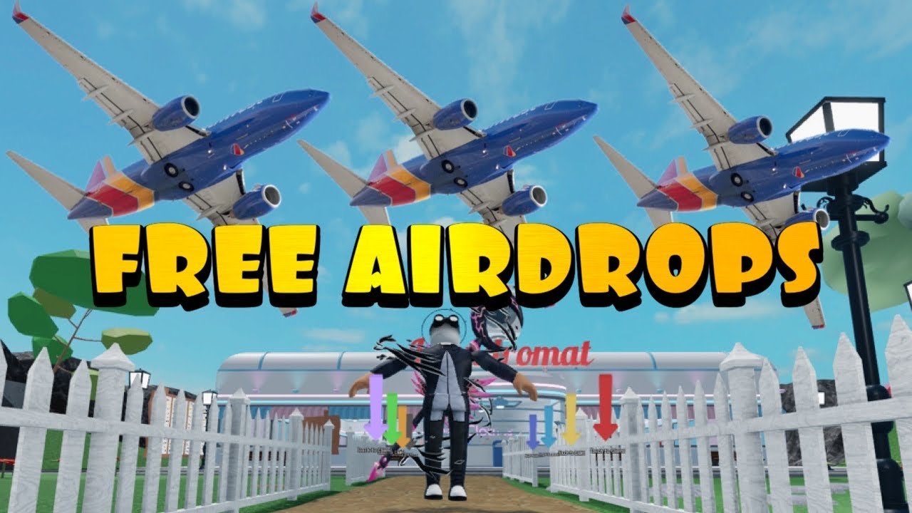 I SPAWNED FREE AIRDROPS TO RANDOM PLAYERS ON LAUNDRY SIMULATOR YouTube