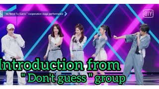 [ ENG SUB ] Youth With You | Introduction from group JonyJ ' Don't guess '