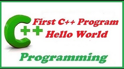 C++ programming video tutorial - First C++ program - Hello world