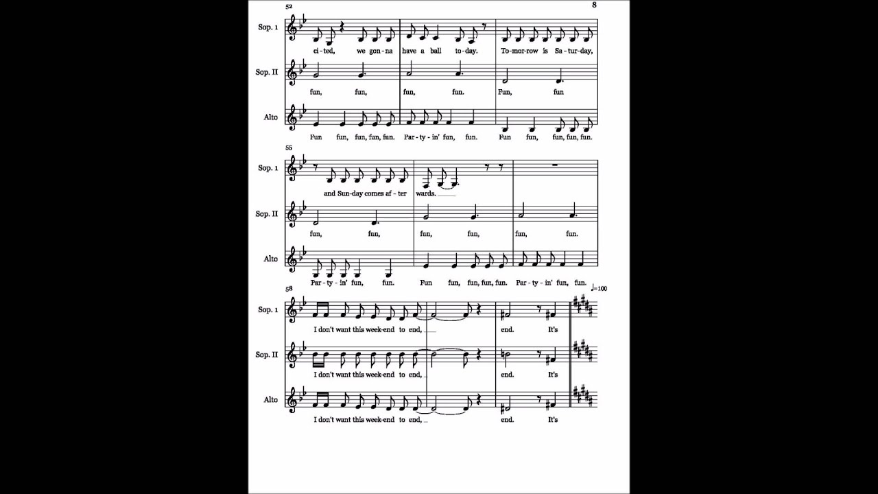 friday in 7 8 free sheet music parody youtube sheets black friday
