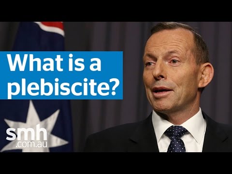 What is a plebiscite?