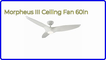 REVIEW (2025): Morpheus III Ceiling Fan 60in. ESSENTIAL details.