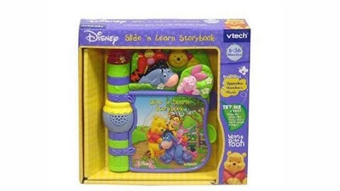 Winnie the Pooh Slide and Learn book VTech #winniethepooh  #unboxing #vtech