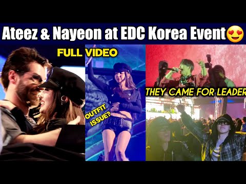 FINALLY Nayeon With Alok | Ateez Member Dance at Hongjoong DJ | Hongjoong & Nayeon EDC Korea 