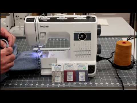 Brother ST371HD Sewing Machine Jeans Hem, Leather and Knit Fabric Test