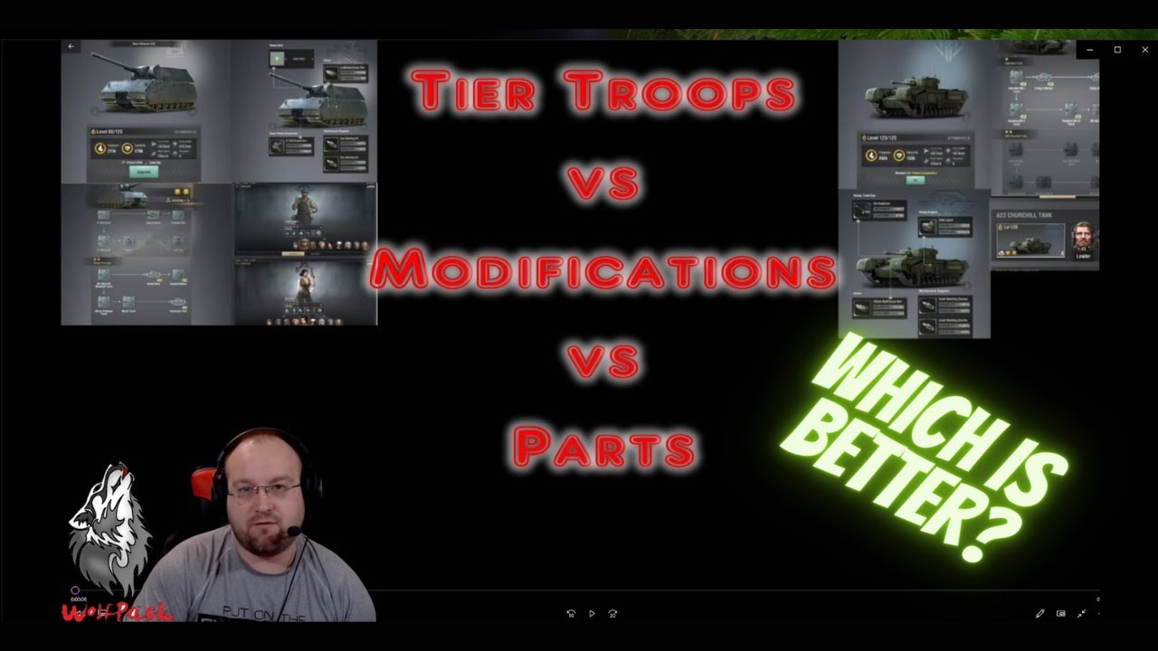 Warpath - Troops - Upgrades vs Mods vs Parts
