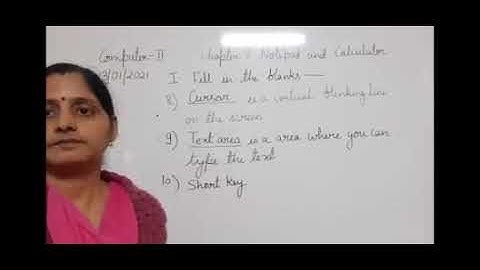 Class II Computer 13 01 2021 by Ms Poonam Singh