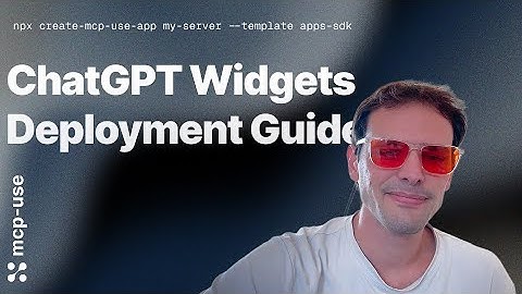 How to create a ChatGPT App in 5 minutes using mcp-use