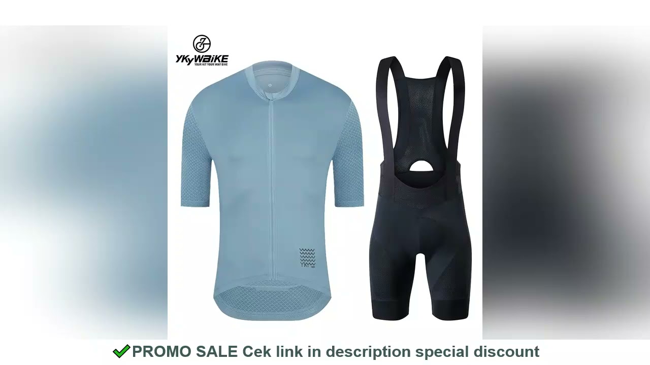 YKYWBIKE Cycling Jersey Set classic MTB Cycling Bib Shorts Kit Reflective Custom Bike Clothes Bicycl