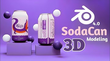 How to make Soda Can in Blender 4.0 (Tutorial)