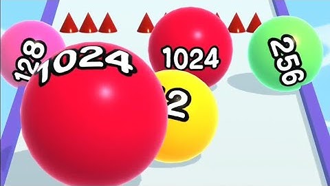 MAX LEVELS 99 BALL RUN 2048 ☘️🔴⚽. All Levels Gameplay Walkthrough Android, iOS New Update