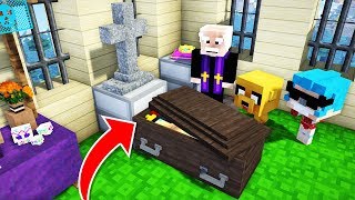 ELTROLLINO SE FUE PARA SIEMPRE ☠️😱 ME ESCONDO EN UN ATAUD!! 😂 MINECRAFT