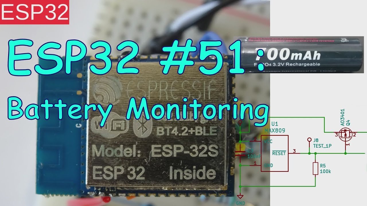 ESP32 #51: Battery Monitor 