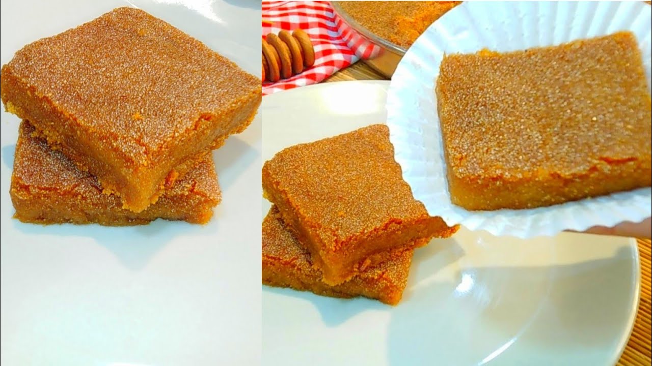 بسبوسه المحلات المكرمله طريه ومرمله وأحلى من الجاهزه ❗وبدون لبن ولا بيكنج بودر