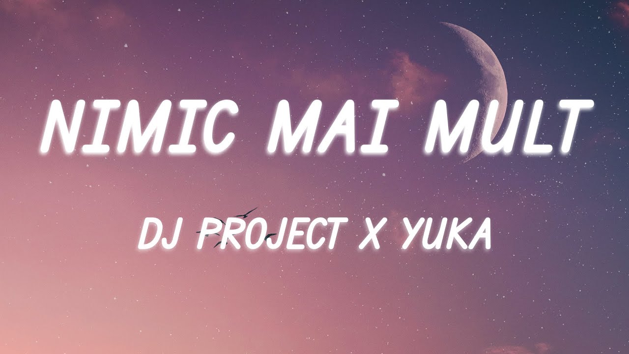 DJ Project x YUKA - Nimic mai mult (Versuri/Lyrics)